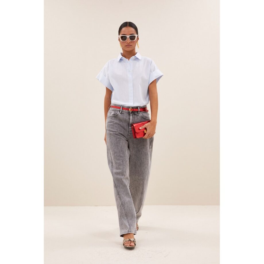 By-bar Amsterdam Hose Jeans begum grey pants grey denim