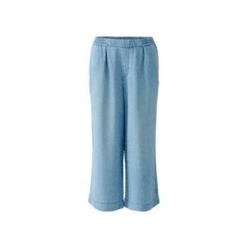 Oui 93214 Hose Culotte light blue denim