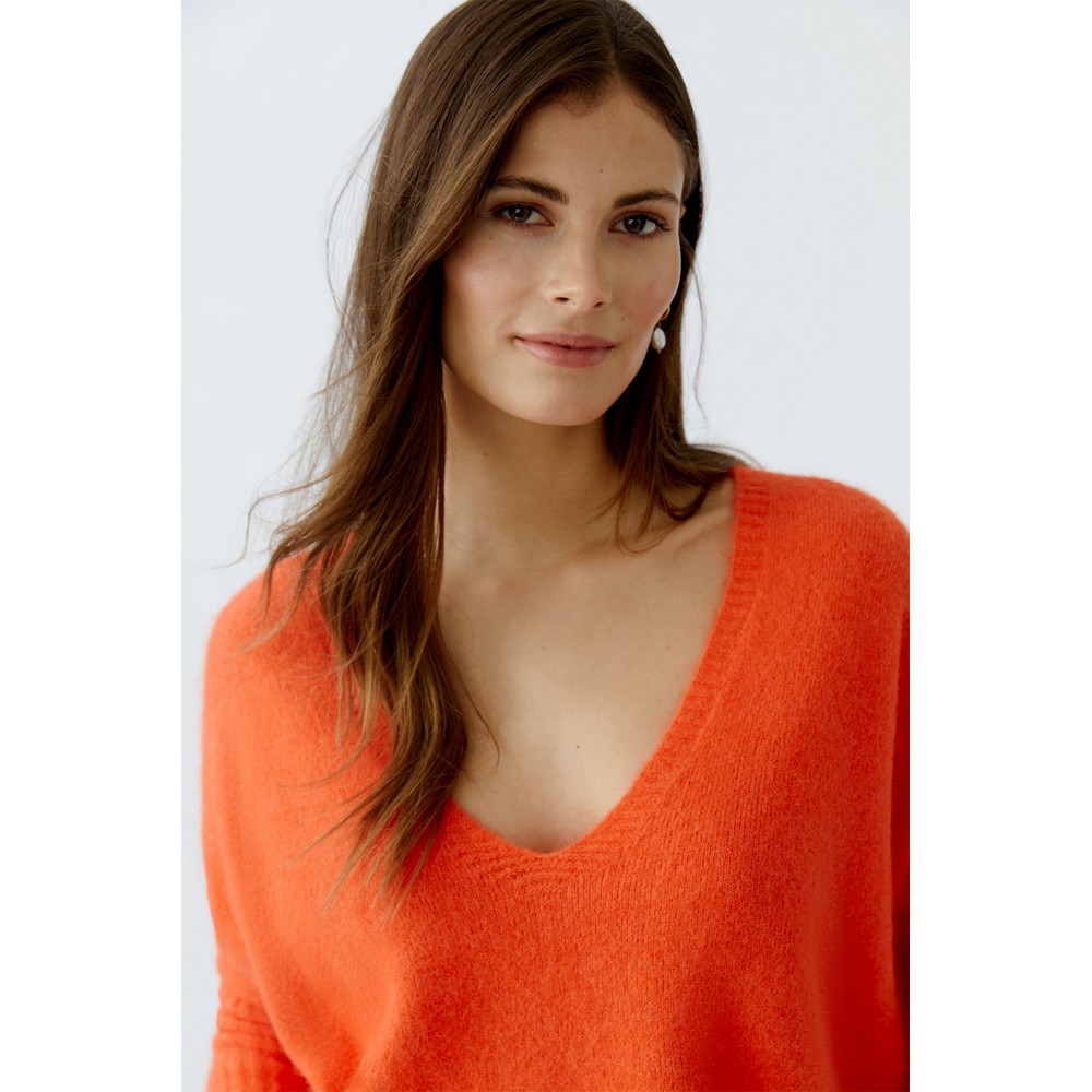 Oui 93704 Pullover blood orange