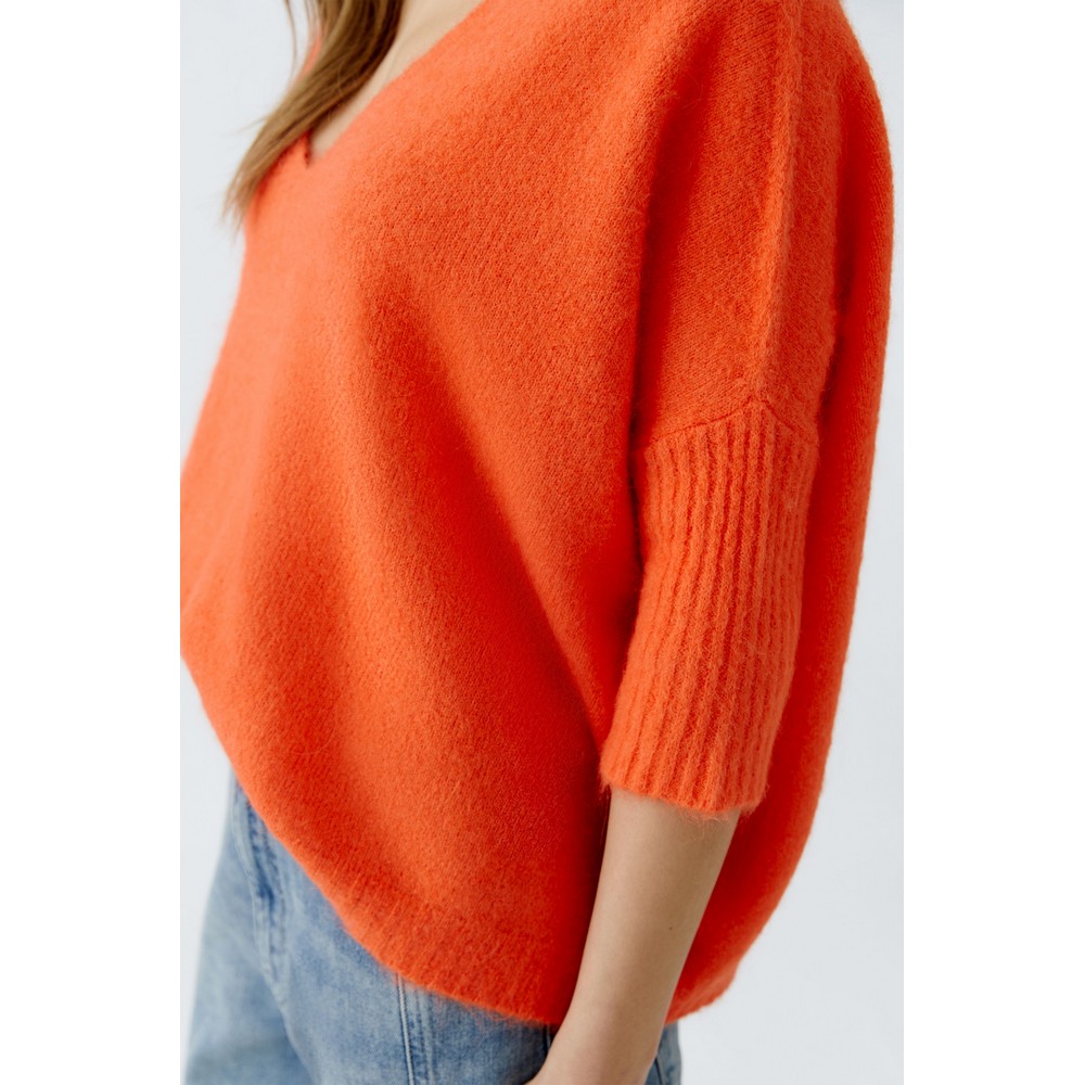 Oui 93704 Pullover blood orange