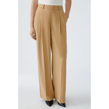Oui 93766-7578 Hose Bundfaltenhose salty caramel