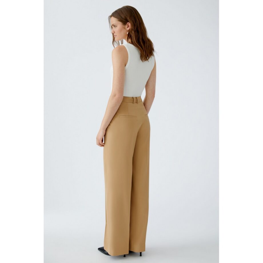 Oui 93766-7578 Hose Bundfaltenhose salty caramel