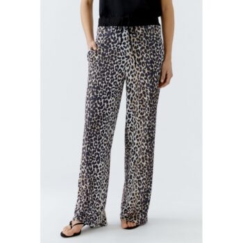 Oui 93782 Hose Schlupfhose dark camel black