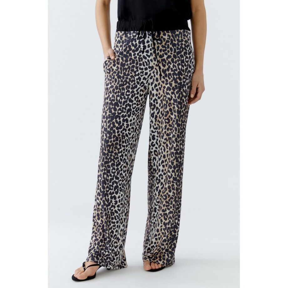 Oui 93782 Hose Schlupfhose dark camel black