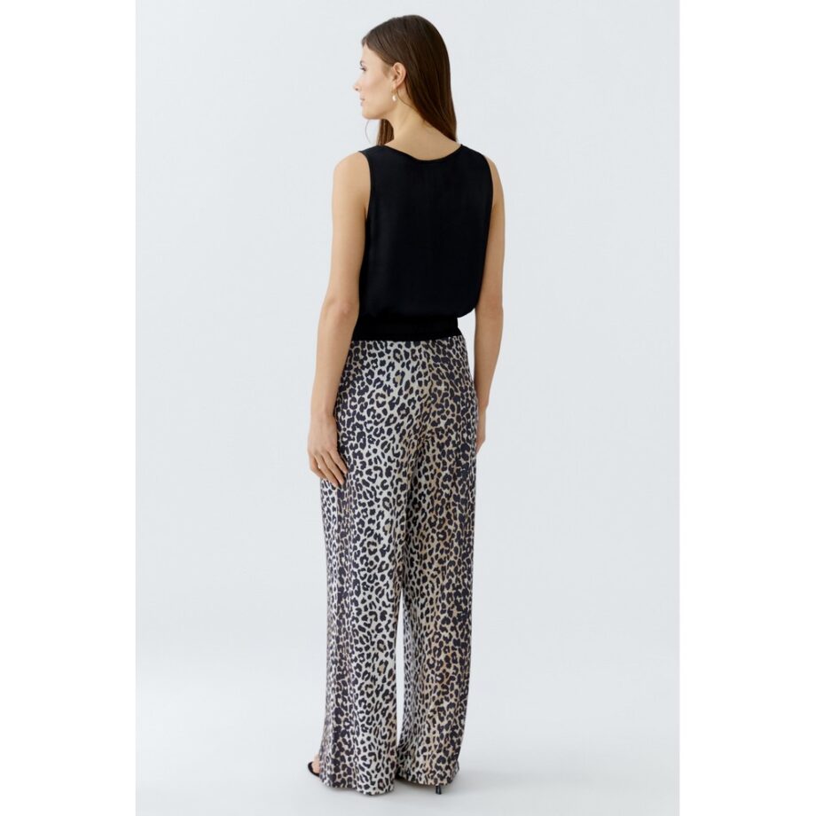 Oui 93782 Hose Schlupfhose dark camel black