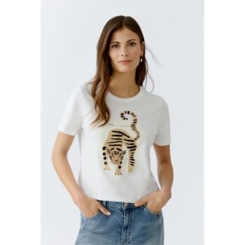Oui 93863-1006 T-Shirt - cloud dancer