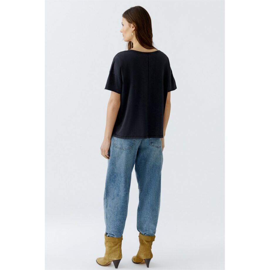 Oui 93865-9960 T-Shirt - washed out black