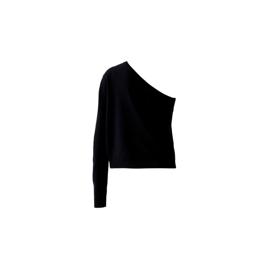 Oui 93922 Pullover schwarz