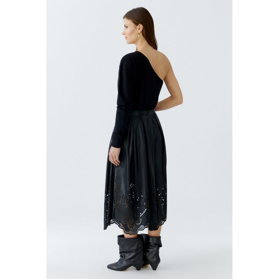 Oui 93922 Pullover schwarz