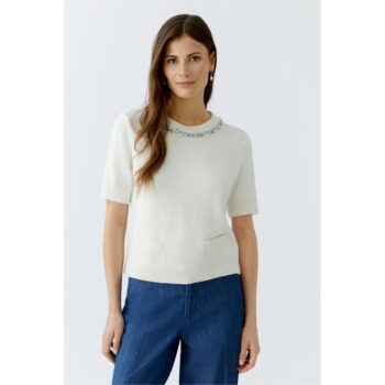 Oui 93934 Pullover mit Strass pristine