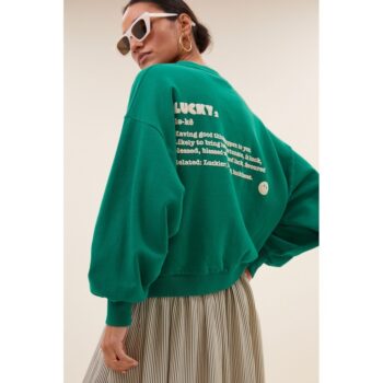 By-bar Amsterdam bibi dictionary big sweater peacock green