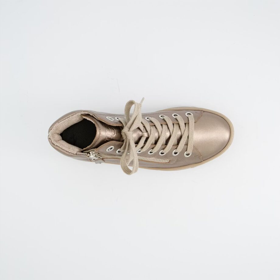 Paul Green 4024-308 High Sneaker beige metallic platin