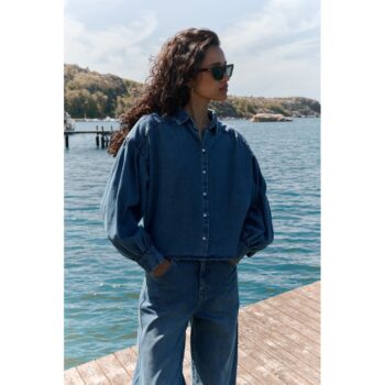 By-bar Amsterdam Bluse sarah short denim blouse