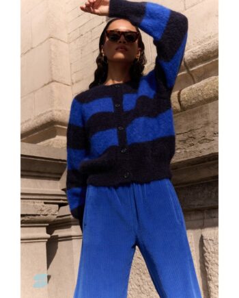 By-bar Amsterdam Strickjacke sian stripe cardigan blue