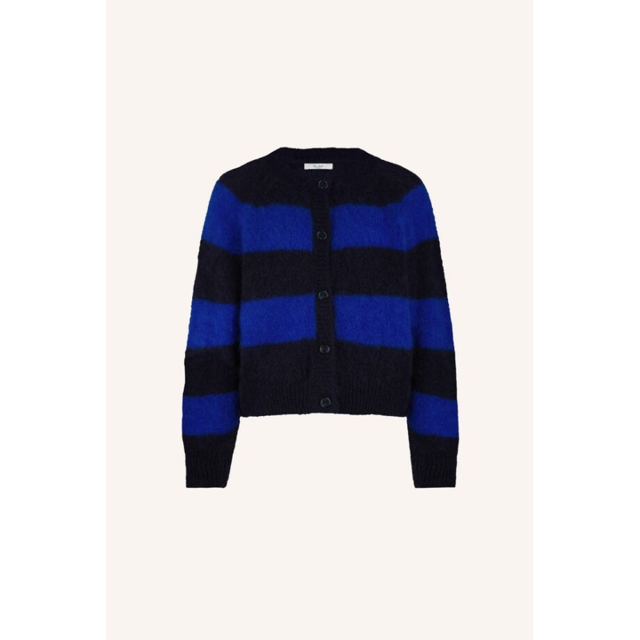 By-bar Amsterdam Strickjacke sian stripe cardigan blue