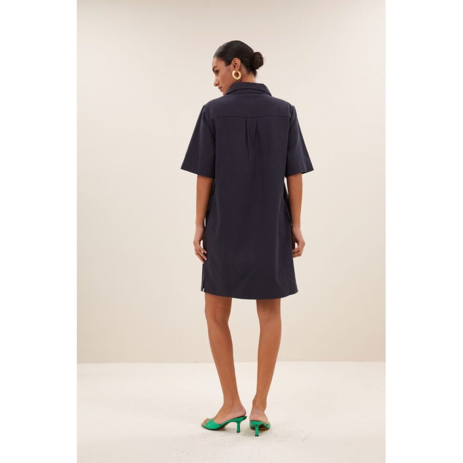 By-bar Amsterdam Kleid Jeanskleid philipe twill dress graphite