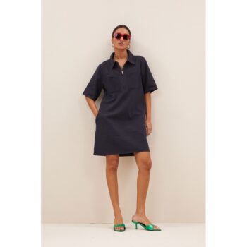 By-bar Amsterdam Kleid Jeanskleid philipe twill dress graphite