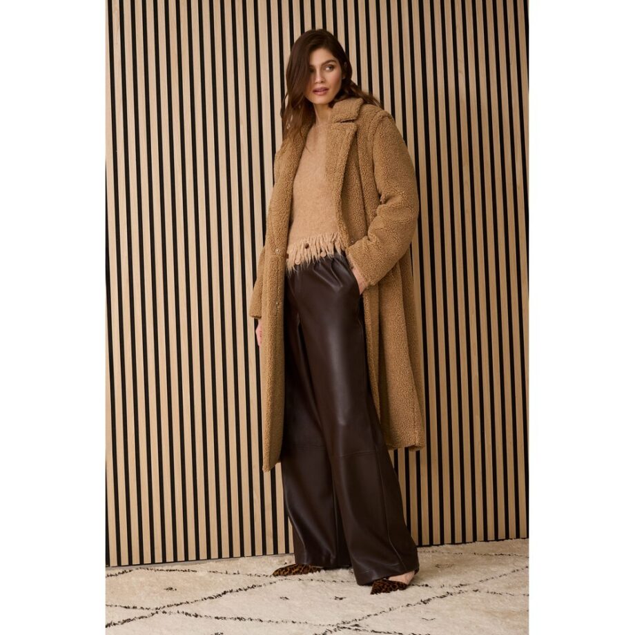 Oui 0085735-8920 Bundfaltenhose - dark brown
