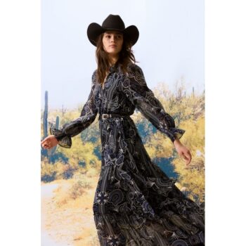 Oui 0094168-0575 Maxikleid - dark blue blue
