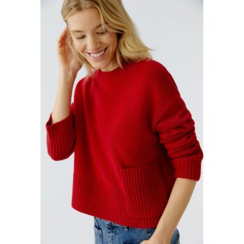 Oui 0094275-3774 Pullover - scarlet sage