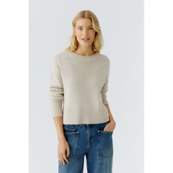 Oui 0094275-7065 Pullover - light beige mel
