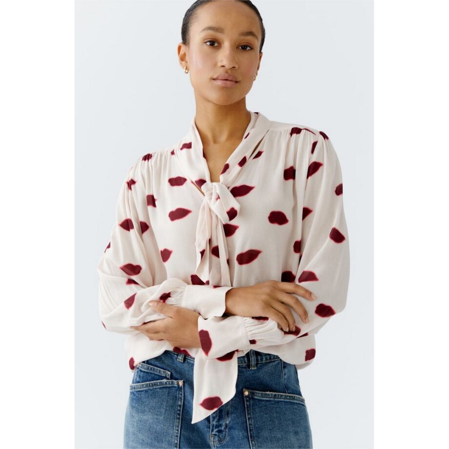 Oui 0094578-0303 Bluse - rose red