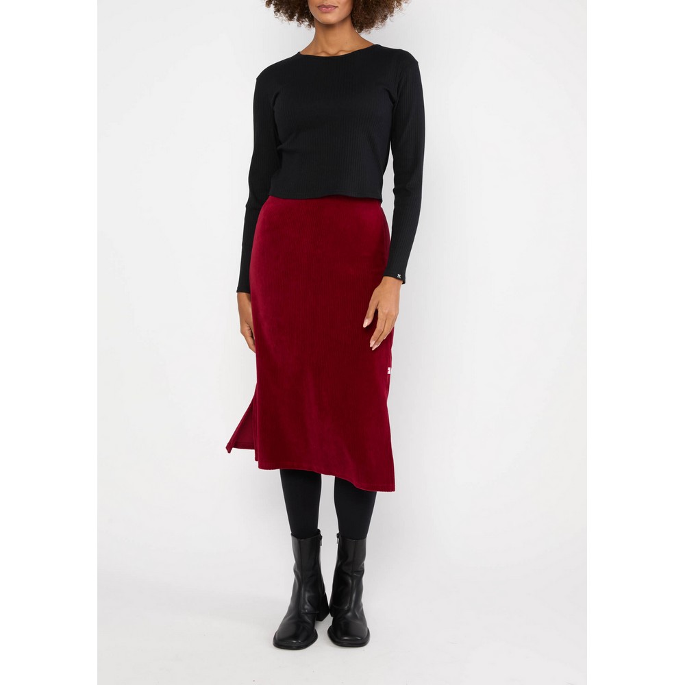 Blutsgeschwister 001253-044-01865 Knielanger Rock Jolly June fine needle red