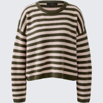 Oui 92275-0683 Pullover khaki rose