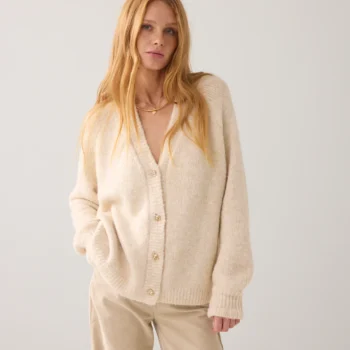 Summum 7S8001-70039 Oversized Strickjacke mit fancy Knöpfen