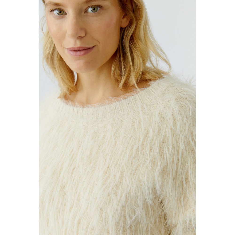 Oui 86064 Pullover whitecap grey