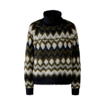 Oui 95041 Pullover khaki rose