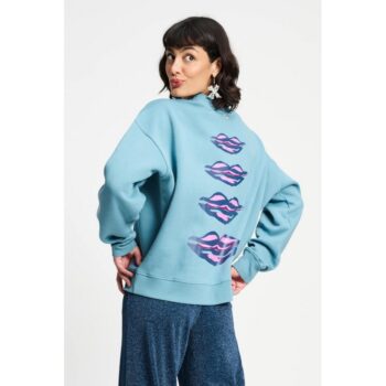 Pom Amsterdam SP9357 SWEATER - Dawn Blue
