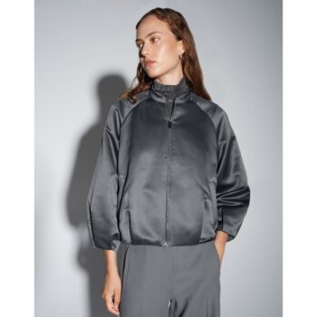 Someday NORIELLA Boxy Blousonjacke aus Satin silver moon