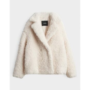 Someday VANTELO SOFT Loose Teddyjacke im Caban Stil soft cream