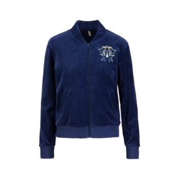 Blutsgeschwister 001253-321-01894 Blouson Velvet Harmony Bomber indigo depths blue