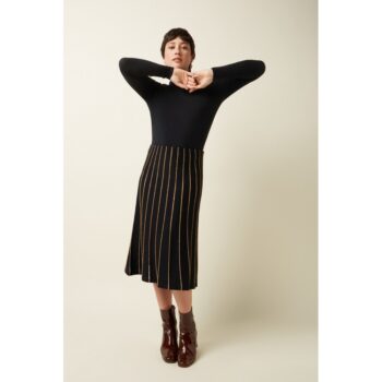 King Louie Rock Knit Skirt Plume 09849 black