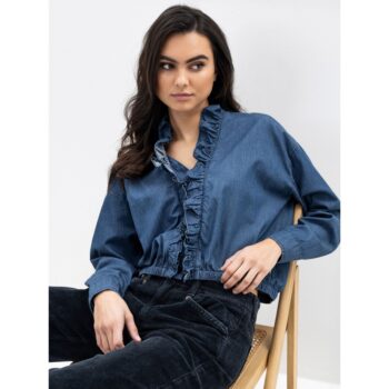 Herrlicher Cathina Rüschenbluse jeans