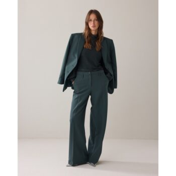 Summum Hose Trousers straight Foam uni 4s2369-11680 emeraldgreen