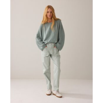 Summum Pullover Sweater superfine merino wool blend knit 7s7950-70045 eukalyptus