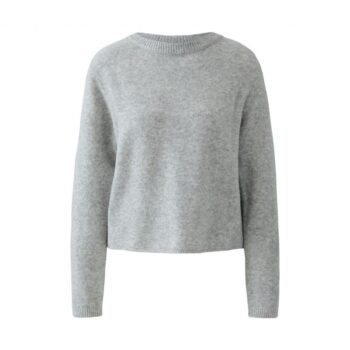 Oui 0092227-9373 Pullover grau river stone