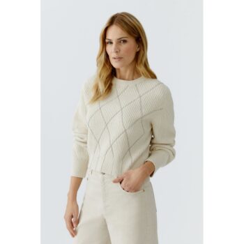 Oui 96099 Pullover mit Strass gardenia