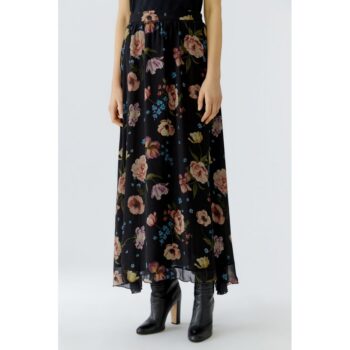 Oui 96651 Rock Skirt schwarz multi