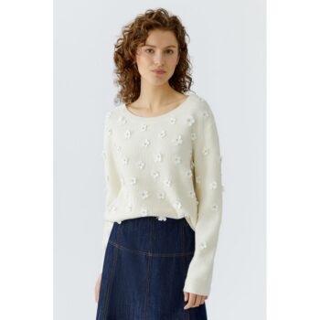 Oui 96701 Pullover gardenia off white