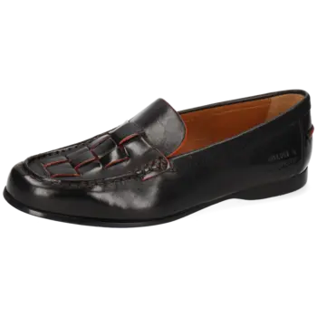 Melvin & Hamilton Slipper Loafer Julietta 4 Crust Black Edge