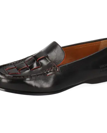 Melvin & Hamilton Slipper Loafer Julietta 4 Crust Black Edge