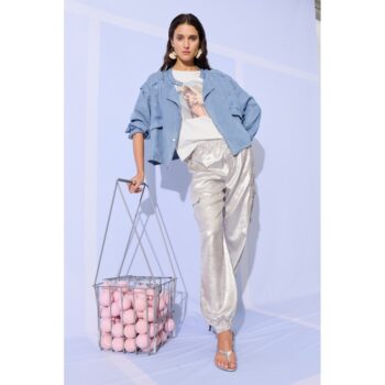 Oui Jeansjacke 96603 darkblue denim