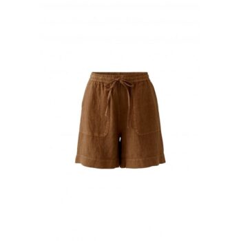 Oui 97219-8400 Shorts Leinenshorts caramel
