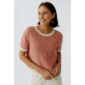 Oui 97263 Pullover - offwhite apricot