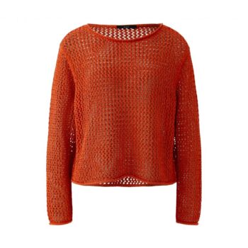 Oui 97416 Pullover - burnt tangarine