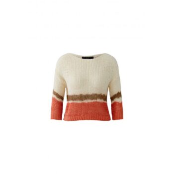 Oui 97547 Pullover - orange white